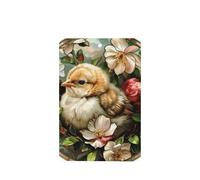 Lot de 4 désodorisants de voiture en verre teinté - Motif fleurs de poussin - Cartes parfumées à suspendre - Pour tablettes d'aromathérapie de voiture