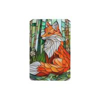 Lot de 4 désodorisants de voiture en verre teinté orange et blanc, cartes parfumées à suspendre, cartes parfumées pour tablettes d'aromathérapie de voiture