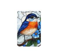 Lot de 4 désodorisants de voiture en verre teinté orange et bleu - Cartes parfumées à suspendre - Pour tablettes d'aromathérapie de voiture