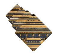 Lot de 4 désodorisants de voiture - Fresques pharaoniques égyptiennes - Cartes parfumées à suspendre - Parfum durable - Tablettes d'aromathérapie de voiture - Pendentif pour rétroviseur de voiture