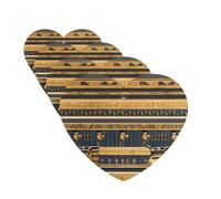Lot de 4 désodorisants de voiture - Fresques pharaoniques égyptiennes - Cartes parfumées à suspendre - Parfum durable - Tablettes d'aromathérapie de voiture - Pendentif pour rétroviseur de voiture