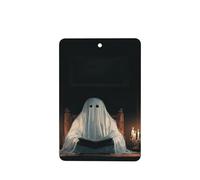 Lot de 4 désodorisants de voiture Ghost Reading In The Library - Cartes parfumées à suspendre - Pour tablettes d'aromathérapie de voiture