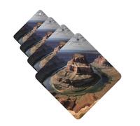 Lot de 4 désodorisants de voiture Grand Canyon Arizona - Cartes parfumées à suspendre - Parfum durable - Tablettes d'aromathérapie de voiture - Pendentif pour rétroviseur de voiture, armoire à