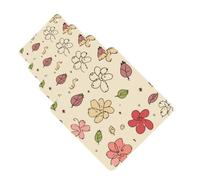 Lot de 4 désodorisants de voiture - Jolis motifs de fleurs - Cartes parfumées à suspendre - Parfum durable - Tablettes d'aromathérapie de voiture - Pendentif pour rétroviseur de voiture, armoire à