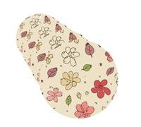 Lot de 4 désodorisants de voiture - Jolis motifs de fleurs - Cartes parfumées à suspendre - Parfum durable - Tablettes d'aromathérapie de voiture - Pendentif pour rétroviseur de voiture, armoire à
