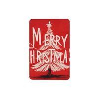 Lot de 4 désodorisants de voiture « Merry Christmas Tree on Red » - Cartes parfumées à suspendre - Pour tablettes d'aromathérapie de voiture