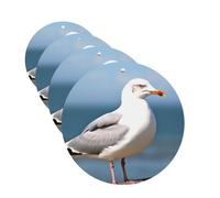 Lot de 4 désodorisants de voiture - Mignon mouette - Cartes parfumées à suspendre - Parfum durable - Tablettes d'aromathérapie de voiture - Pendentif de rétroviseur pour armoire à chaussures