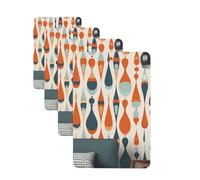 Lot de 4 désodorisants de voiture modernes et rétro avec formes de goutte pour homme et femme - Accessoires de voiture mignons - Diffuseur de parfum durable à suspendre - Tablettes d'aromathérapie