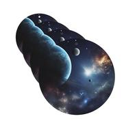 Lot de 4 désodorisants de voiture Moon Stars and Planets - Cartes parfumées à suspendre pour armoire, salle de bain, voiture, aromathérapie, tablettes, rétroviseurs, désodorisants de voiture, longue