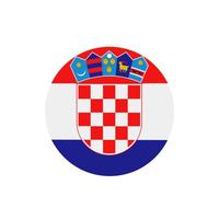 Lot de 4 désodorisants de voiture motif drapeau de la République de Croatie - Cartes à suspendre - Longue durée - Parfum imprimé double face pour voiture, maison, armoire