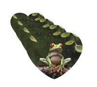 Lot de 4 désodorisants de voiture - Motif grenouille d'arbre de la paix - Cartes parfumées à suspendre - Parfum durable - Tablettes d'aromathérapie de voiture - Pendentif de rétroviseur pour armoire à