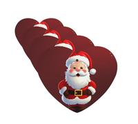 Lot de 4 désodorisants de voiture - Motif Père Noël mignon - Cartes parfumées à suspendre - Parfum durable - Tablettes d'aromathérapie de voiture - Pendentif pour rétroviseur de voiture - Pendentifs