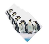 Lot de 4 désodorisants de voiture motif pingouins à la lavande - Feuilles carrées à suspendre pour voiture, maison, bureau, placard, salle de bain