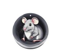 Lot de 4 désodorisants de voiture Mouse in the Hole - Longue durée - Parfumés à la lavande - Pour intérieur de véhicule - Impression double face - Décoration parfumée pour voiture, maison, armoire