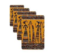 Lot de 4 désodorisants de voiture pour voiture, tablettes d'aromathérapie, culture africaine créative, 2 cartes parfumées à suspendre, feuilles parfumées amusantes à suspendre pour chambre à coucher