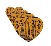 Lot de 4 désodorisants de voiture pour voiture, tablettes d'aromathérapie, culture africaine créative, 2 cartes parfumées à suspendre, feuilles parfumées amusantes à suspendre pour chambre à coucher