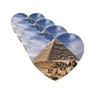 Lot de 4 désodorisants de voiture - Pyramides d'Égypte - Cartes parfumées à suspendre - Parfum durable - Tablettes d'aromathérapie de voiture - Pendentif pour rétroviseur de voiture, armoire à