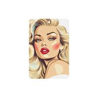 Lot de 4 désodorisants de voiture rétro avec inscription « Beautiful Woman Blonde Hair » - Cartes parfumées à suspendre - Pour tablettes d'aromathérapie de voiture