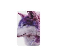Lot de 4 désodorisants de voiture style tie-dye loup dans des couleurs roses et violettes - Cartes parfumées à suspendre - Cartes parfumées pour tablettes d'aromathérapie de voiture