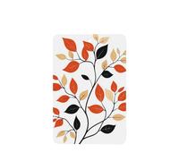 Lot de 4 désodorisants de voiture vintage orange/noire - Feuilles d'automne - Cartes parfumées à suspendre - Pour tablettes d'aromathérapie de voiture