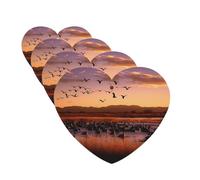 Lot de 4 désodorisants décoratifs pour voiture - Longue durée - Parfum à suspendre - Bosque del Apache - Refuge de la faune - Tablettes d'aromathérapie - Pendentif pour rétroviseur - Pour homme et