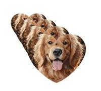 Lot de 4 désodorisants décoratifs pour voiture - Longue durée - Parfum à suspendre - Mignon Golden Retriever - Tablettes d'aromathérapie - Pendentif pour rétroviseur - Pour homme et femme