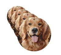 Lot de 4 désodorisants décoratifs pour voiture - Longue durée - Parfum à suspendre - Mignon Golden Retriever - Tablettes d'aromathérapie - Pendentif pour rétroviseur - Pour homme et femme