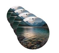 Lot de 4 désodorisants décoratifs pour voiture - Longue durée - Parfum à suspendre - Parc national des glaciers - Tablettes d'aromathérapie - Pendentif pour rétroviseur - Pour homme et femme
