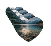 Lot de 4 désodorisants décoratifs pour voiture - Longue durée - Parfum à suspendre - Parc national des glaciers - Tablettes d'aromathérapie - Pendentif pour rétroviseur - Pour homme et femme