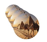 Lot de 4 désodorisants décoratifs pour voiture - Longue durée - Parfum à suspendre - Parfum chameaux d'Égypte - Tablettes d'aromathérapie - Pendentif pour rétroviseur - Pour homme et femme