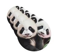 Lot de 4 désodorisants décoratifs pour voiture - Longue durée - Parfum à suspendre - Pour bébé panda - Tablettes d'aromathérapie - Pendentif de rétroviseur - Pour homme et femme