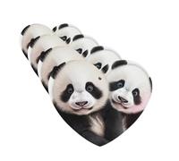 Lot de 4 désodorisants décoratifs pour voiture - Longue durée - Parfum à suspendre - Pour bébé panda - Tablettes d'aromathérapie - Pendentif de rétroviseur - Pour homme et femme