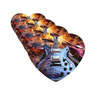 Lot de 4 désodorisants décoratifs pour voiture - Longue durée - Parfum magique - Guitare électrique - Musique - Aromathérapie - Pour rétroviseur - Pour homme et femme