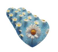 Lot de 4 désodorisants décoratifs pour voiture - Longue durée - Parfum marguerite - Aromathérapie - Pour rétroviseur de voiture - Pour homme et femme