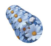 Lot de 4 désodorisants décoratifs pour voiture - Longue durée - Parfum marguerite bleue - Tablettes d'aromathérapie pour rétroviseur de voiture - Pendentif pour homme et femme