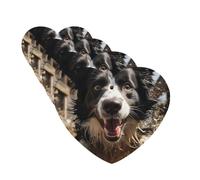 Lot de 4 désodorisants décoratifs pour voiture - Longue durée - Parfum pasteur Border Collie - Tablettes d'aromathérapie - Pendentif de rétroviseur - Pour homme et femme
