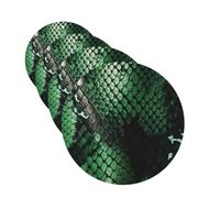 Lot de 4 désodorisants décoratifs pour voiture - Longue durée - Parfum peau de serpent verte - Aromathérapie - Pour rétroviseur de voiture - Pour homme et femme