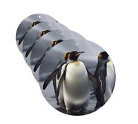 Lot de 4 désodorisants décoratifs pour voiture - Longue durée - Parfum pingouins amusants - Tablettes d'aromathérapie - Pendentif de rétroviseur - Pour homme et femme