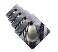 Lot de 4 désodorisants décoratifs pour voiture - Longue durée - Parfum pingouins amusants - Tablettes d'aromathérapie - Pendentif de rétroviseur - Pour homme et femme