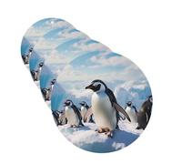 Lot de 4 désodorisants décoratifs pour voiture - Longue durée - Parfum pingouins - Tablettes d'aromathérapie - Pendentif de rétroviseur - Pour homme et femme