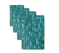 Lot de 4 désodorisants décoratifs pour voiture - Longue durée - Parfum turquoise à petits pois - Tablettes d'aromathérapie - Pendentif de rétroviseur - Pour homme et femme