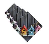Lot de 4 désodorisants décoratifs pour voiture - Longue durée - Parfumé - Coloré - Nichoirs de printemps - Tablettes d'aromathérapie - Pendentif de rétroviseur - Pour homme et femme