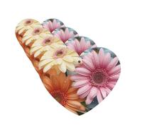 Lot de 4 désodorisants décoratifs pour voiture - Longue durée - Parfumé - Fleur de marguerite colorée - Tablette d'aromathérapie - Pendentif de rétroviseur - Pour homme et femme