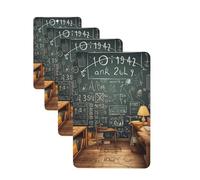 Lot de 4 désodorisants décoratifs pour voiture - Longue durée - Parfumé - Mathématiques - Aromathérapie - Pour rétroviseur - Pour homme et femme