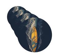 Lot de 4 désodorisants décoratifs pour voiture - Longue durée - Parfumé - Planche de surf - Tablette d'aromathérapie - Pendentif de rétroviseur - Pour homme et femme