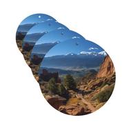 Lot de 4 désodorisants décoratifs pour voiture - Longue durée - Parfumés Pikes Peak Colorado - Tablettes d'aromathérapie pour rétroviseur - Pour homme et femme