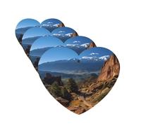 Lot de 4 désodorisants décoratifs pour voiture - Longue durée - Parfumés Pikes Peak Colorado - Tablettes d'aromathérapie pour rétroviseur - Pour homme et femme
