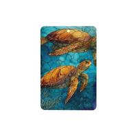 Lot de 4 désodorisants en forme de tortues qui nagent dans la mer - Cartes parfumées à suspendre - Pour tablettes d'aromathérapie de voiture