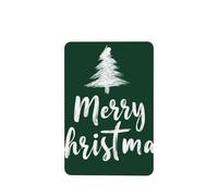 Lot de 4 désodorisants minimalistes pour voiture « Merry Christmas on Green Tree » - Cartes parfumées à suspendre - Pour tablettes d'aromathérapie de voiture