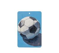 Lot de 4 désodorisants noirs et blancs pour voiture de football anglais - Cartes parfumées à suspendre - Cartes parfumées pour tablettes d'aromathérapie de voiture